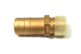 Straight Pipe to Hose Adapter 1/2" NPT, 3/4" Hose