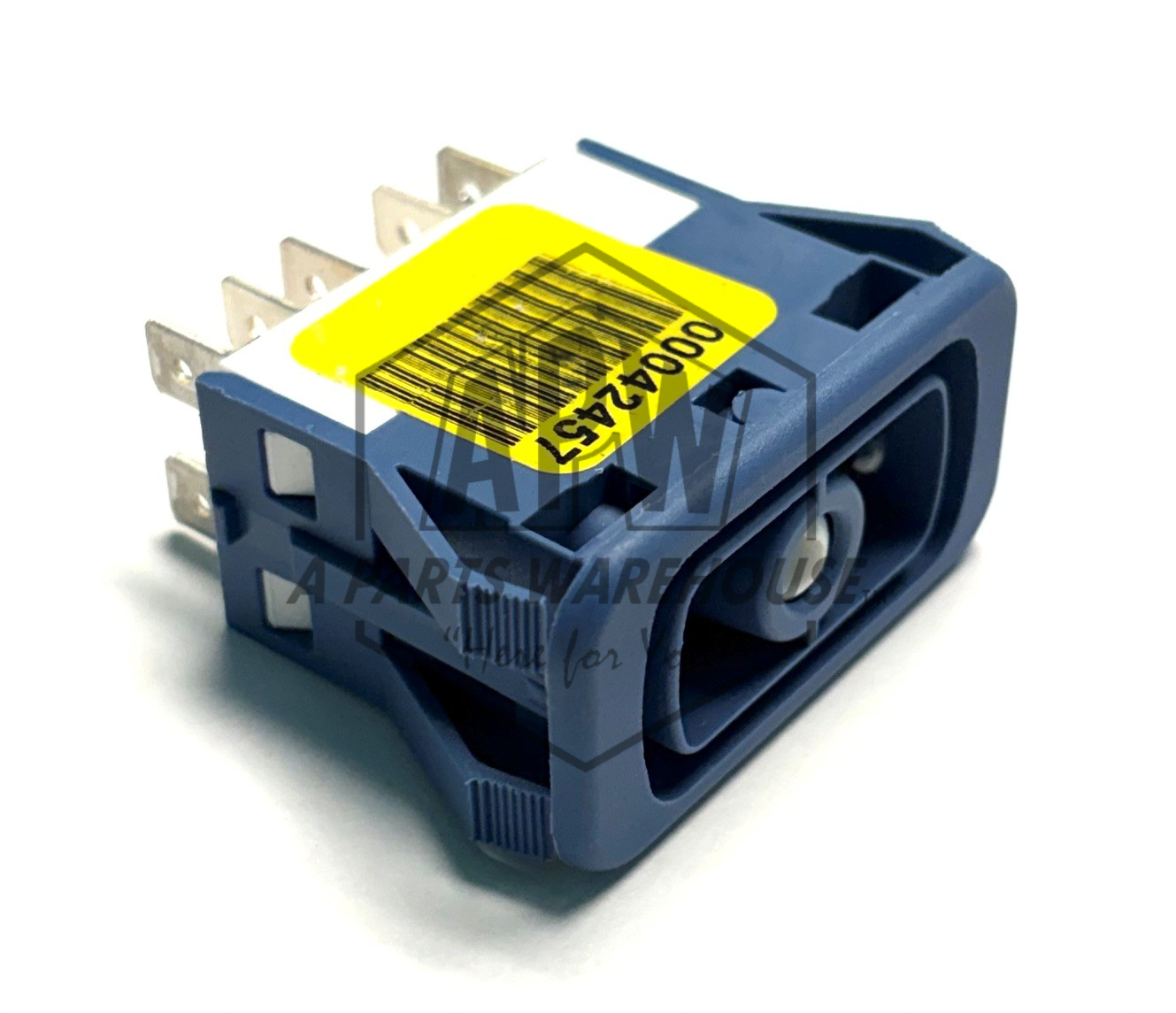Blue Bird Rocker Switch Svc Door, 10 Pin, Blue