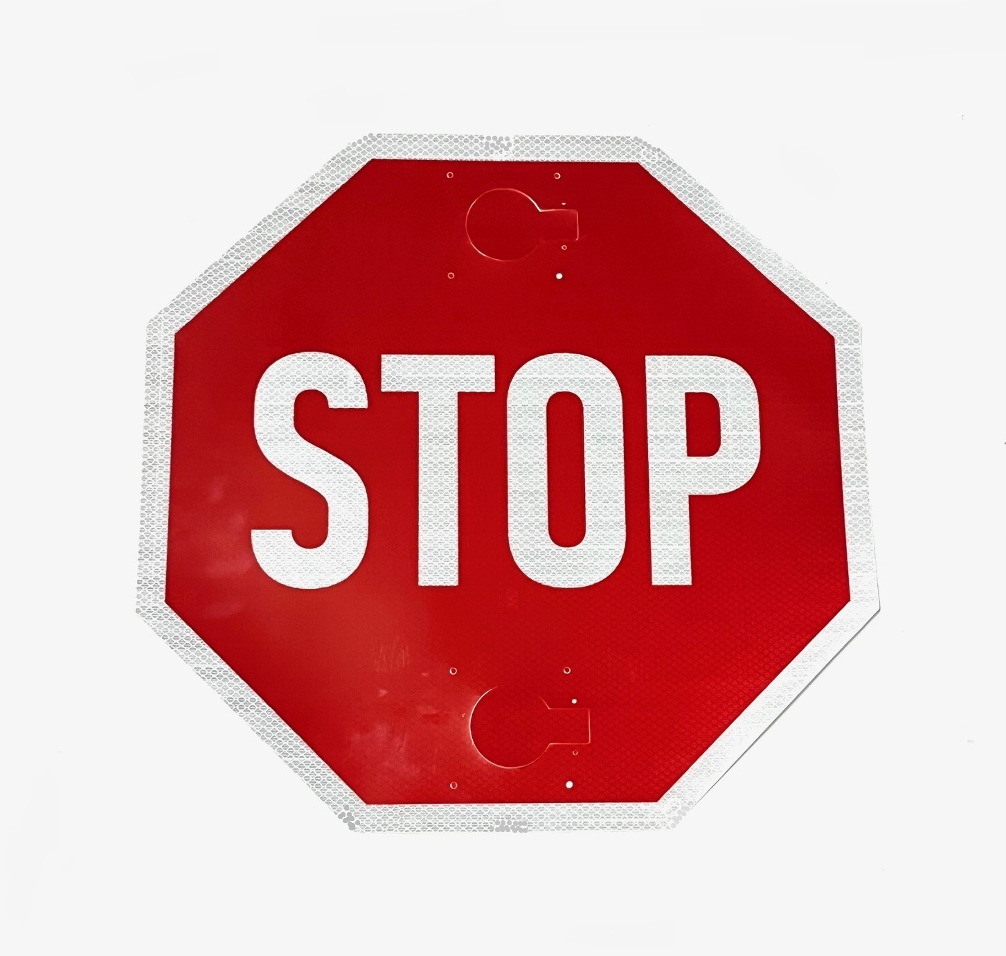 Stop Arm Decal ONLY, Engineering Grade Reflective w/ Hole