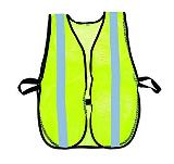 Green Safety Vest with Silver Stripes