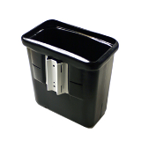 Heavy Duty Plastic Trash Can with Mounting Bracket