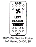 Thomas Rocker Switch Left Heater