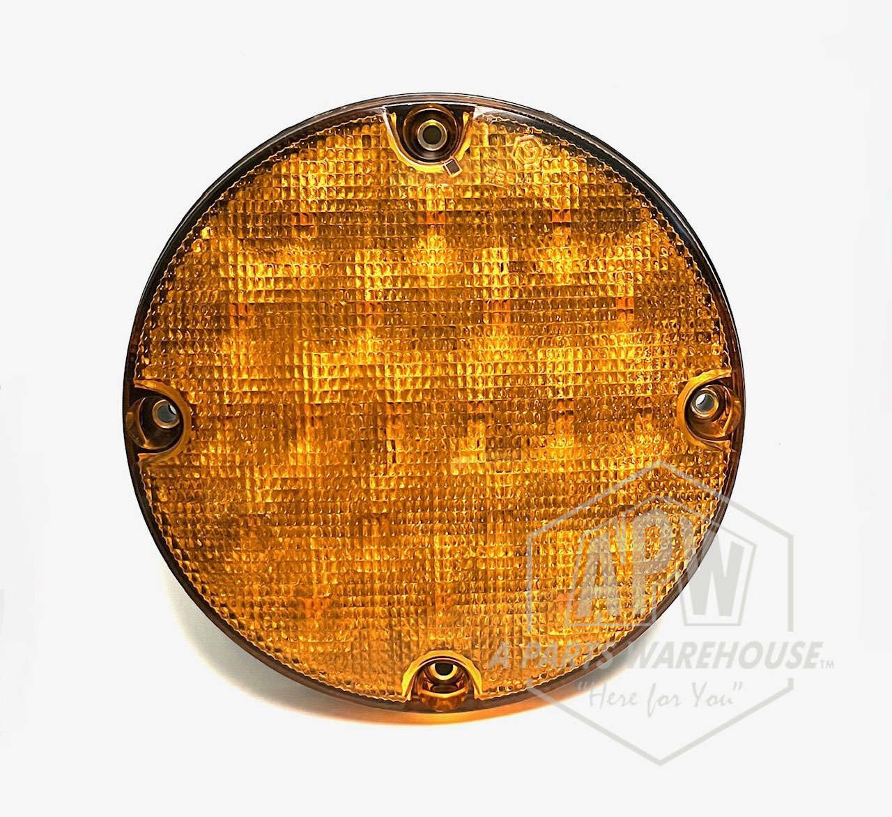 7" Overhead Warning Light LED Amber, 2 Wire