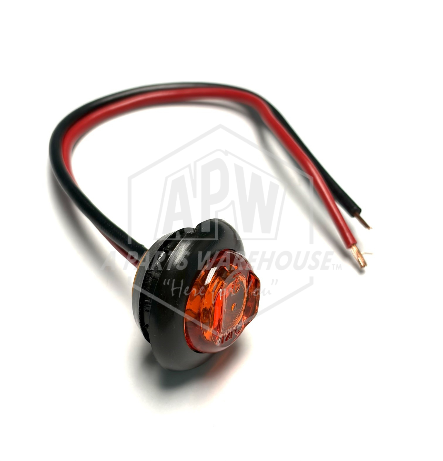 LED Round Bullet Marker Amber GSS
