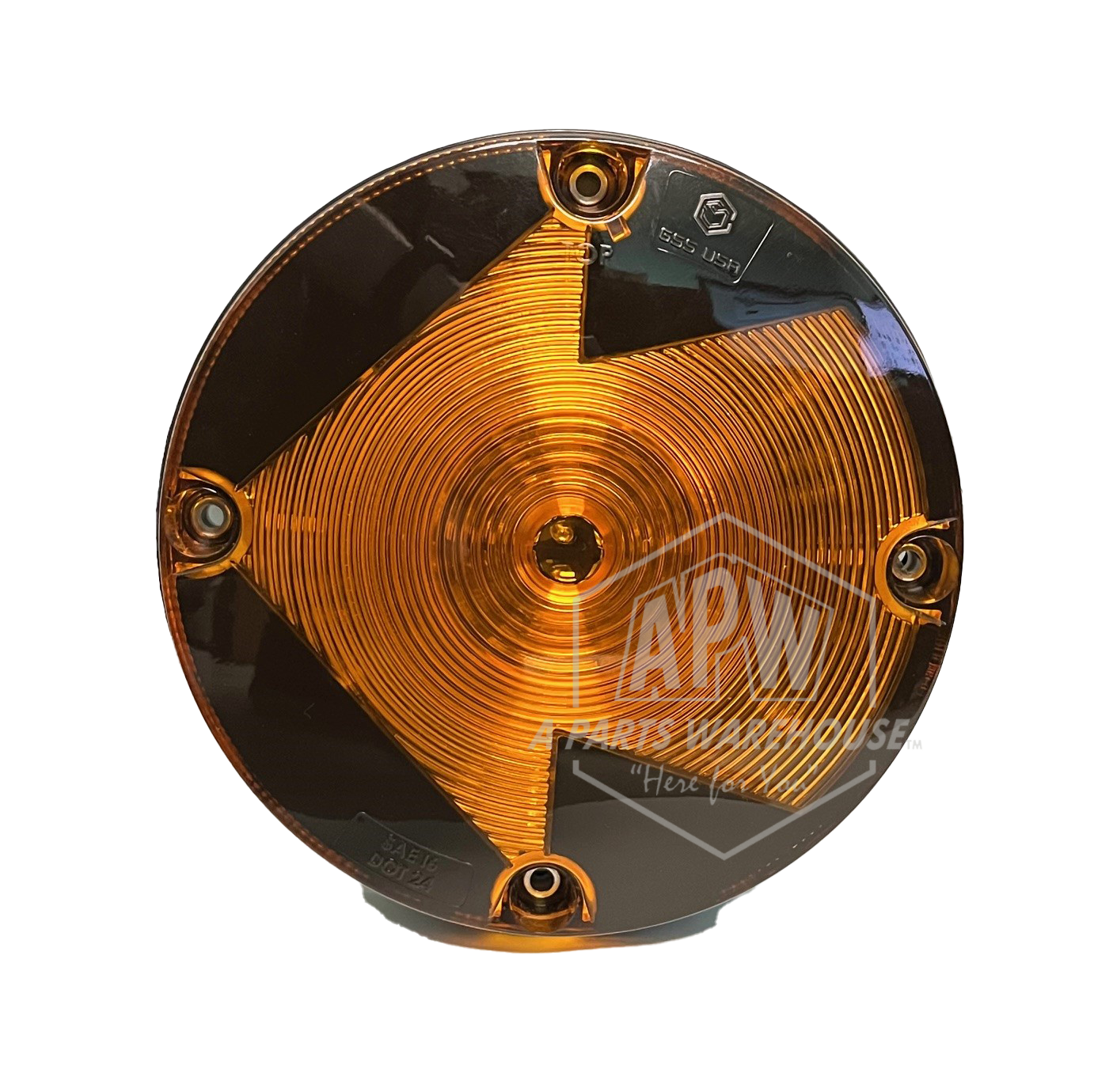 7" Arrow Turn, Amber, 2 Wire, LED