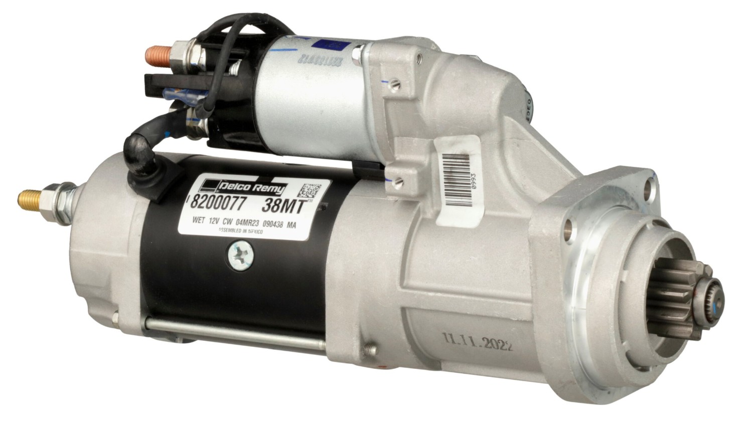 Delco Remy 38MT Starter Motor, Blue Bird