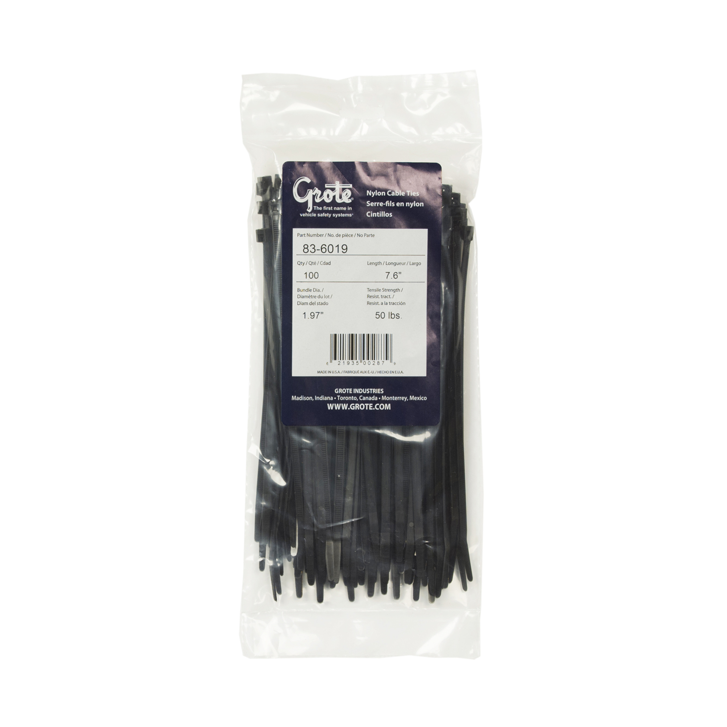 Cable Ties Heavy Duty 8″ Black Radius 60lb. Cable Ties 50 Pack 8 Inch Cable Ties