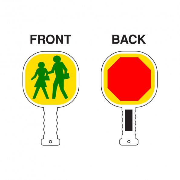 Crossing Guard Paddle People/Stop with Magnet