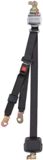 Dual Retractable Integrated Combination Belt for L-Track with 45 Degree Angled Mounting Bracket