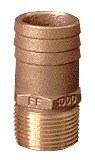 Straight Pipe to Hose Adapter 3/4" NPT, 1" Hose