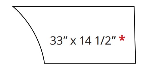 IC Lower Panels 33" x 14 1/2"