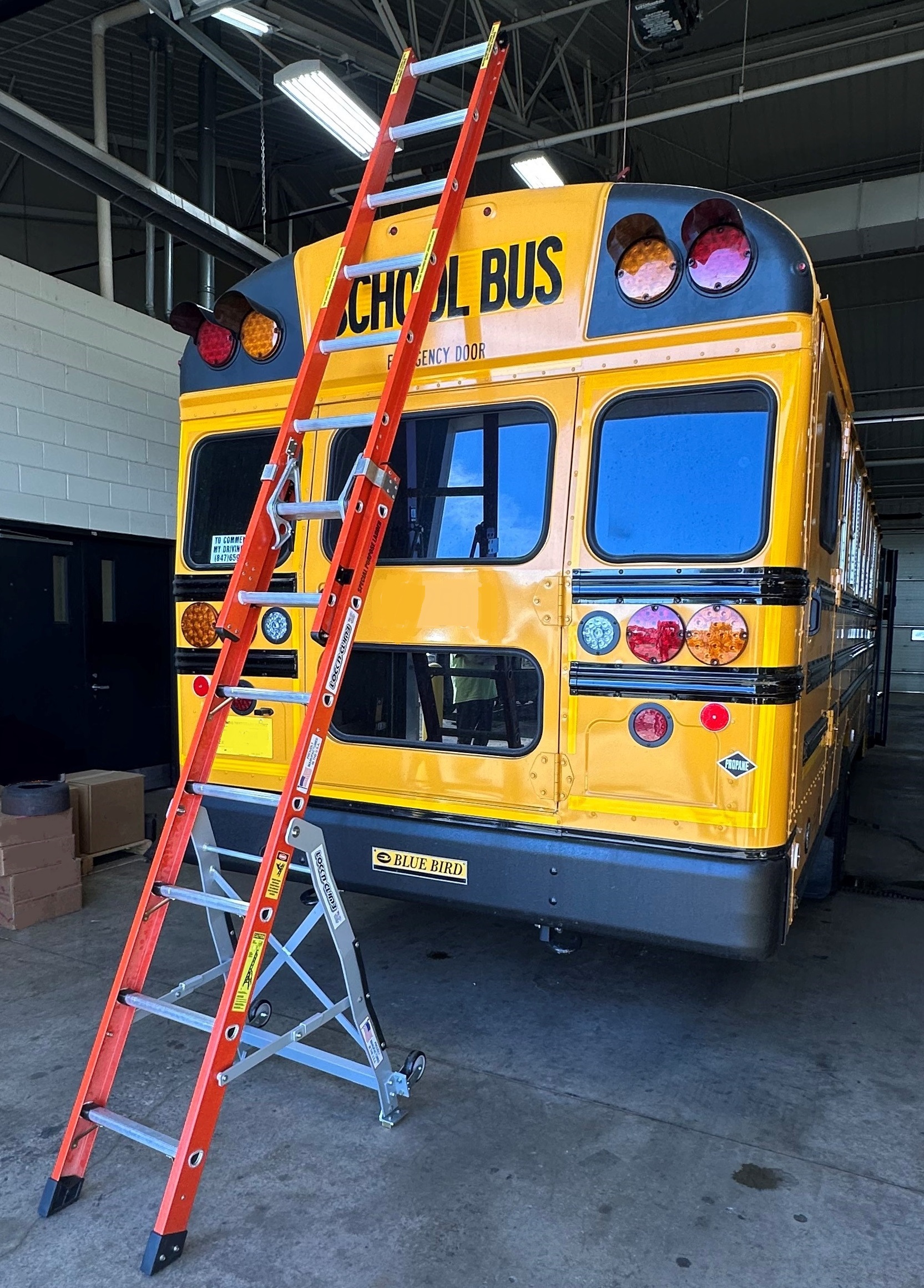 LockNClimb Fiber Extension A Frame Safety Ladder