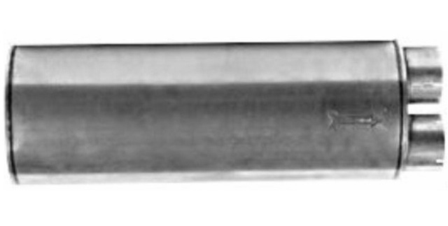 Muffler 4" IN, 5" OUT, Same Side