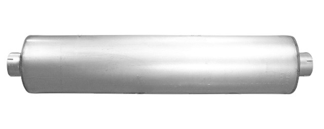 Muffler 4" IN, 4" OUT, 10" Round
