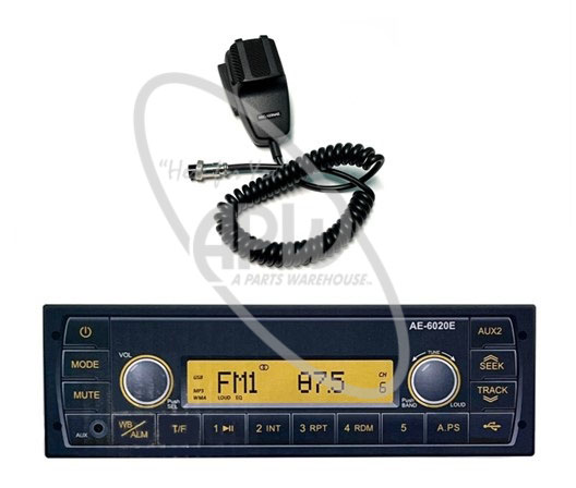 Radio Kit AM/FM/WB with USB, AUX IN, PA, Blue Bird '19-'23